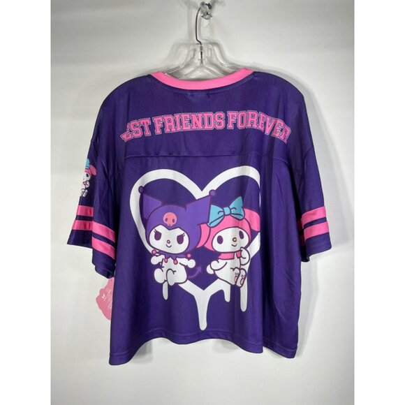 Women's Hello Kitty My Melody & Kuromi Graphic Football Skimmer Jersey Large - Picture 6 of 14